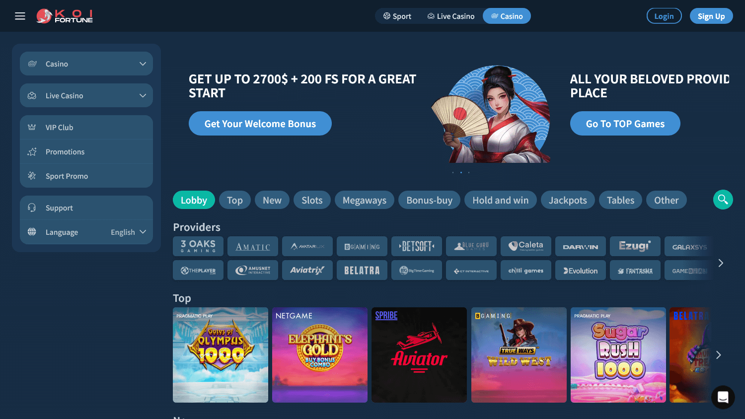 KoiFortune Casino Polska - Najlepsze Gry i Bonusy